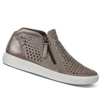 Women's Ecco Soft 7 Mid-cut Sneakers Grey | USA 236AHK